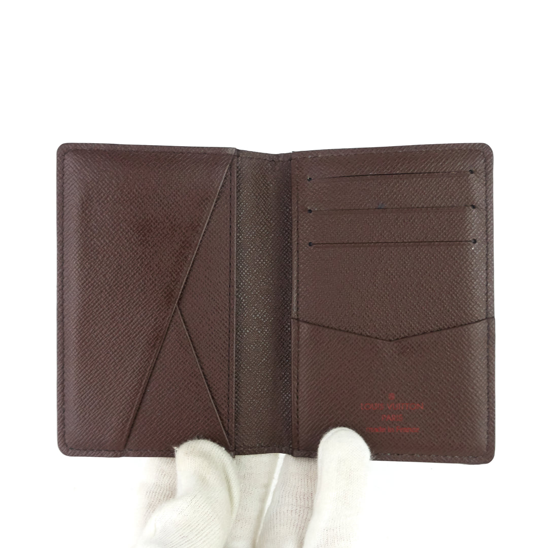 damier ebene canvas pocket organizer