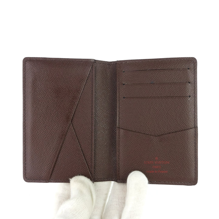 damier ebene canvas pocket organizer