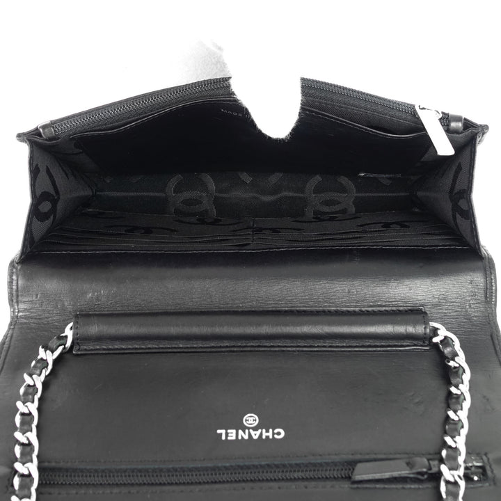cambon ligne wallet on chain lambskin leather bag