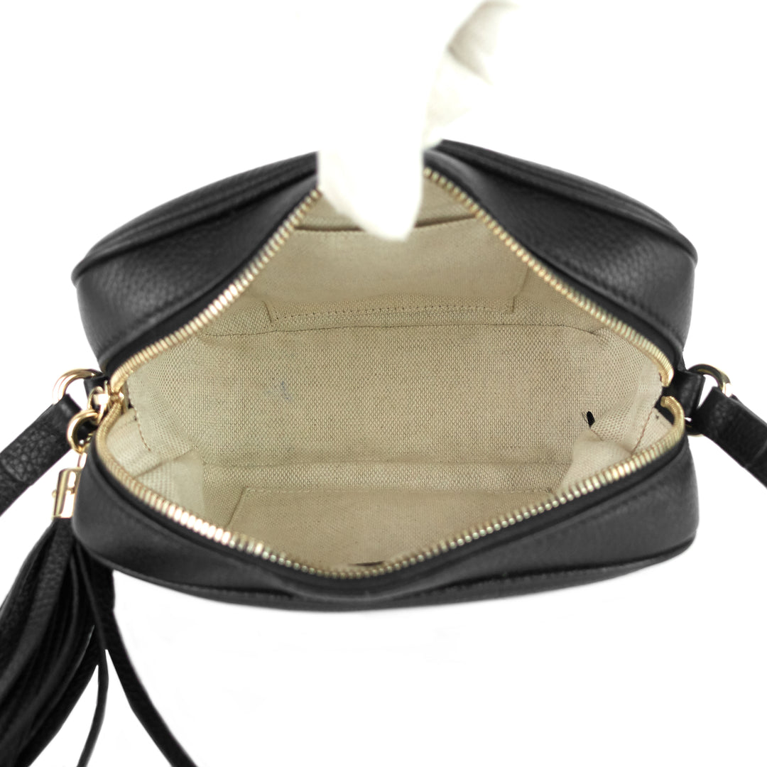 soho disco calfskin leather crossbody bag
