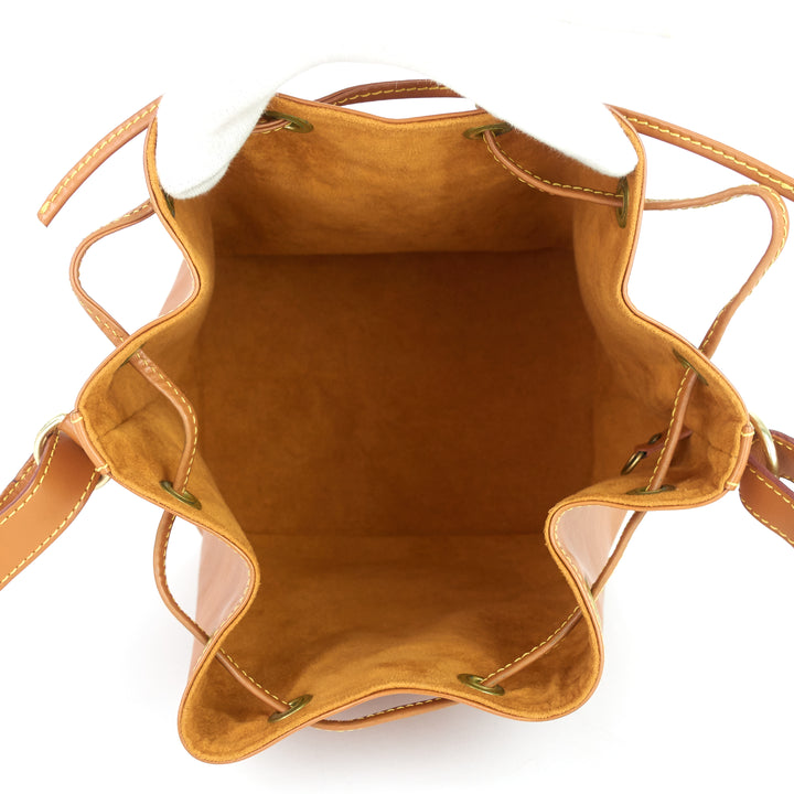 petit noé cipango gold epi leather bag