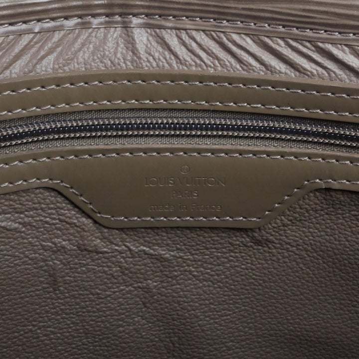 sac plat gm brown epi leather bag