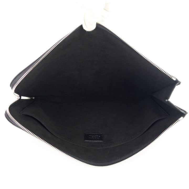 zip around jour gm taurillon leather pochette bag