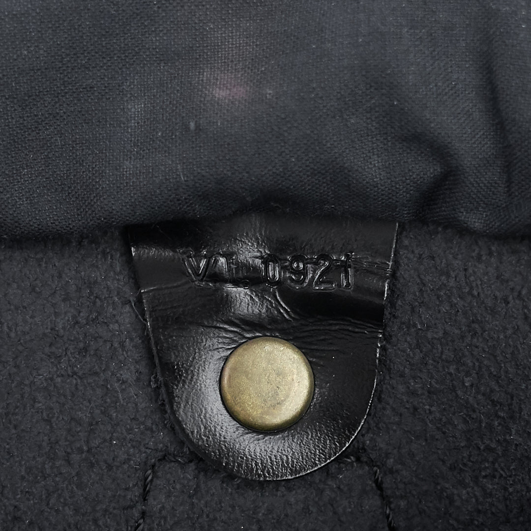 speedy 25 black epi leather bag