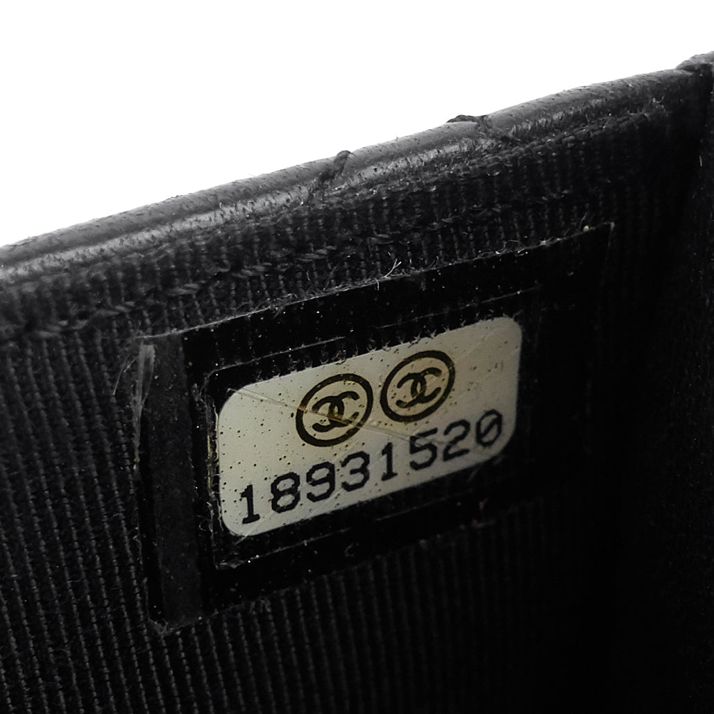 wallet on chain lambskin bag