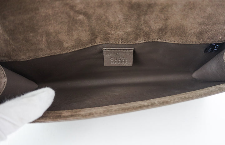 broadway microguccissima leather clutch bag