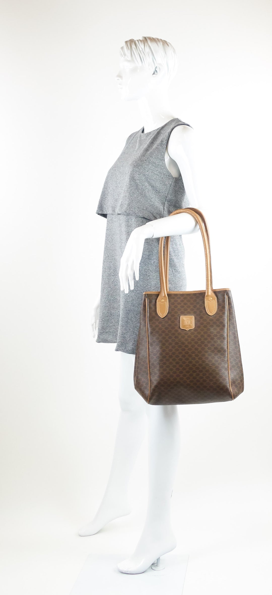 coated canvas tote bag