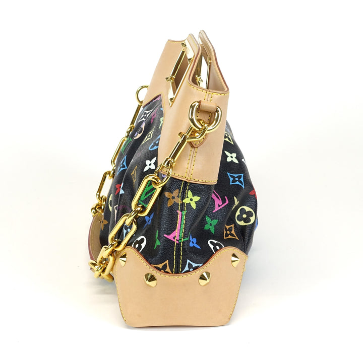 judy mm multicoloured monogram canvas handbag