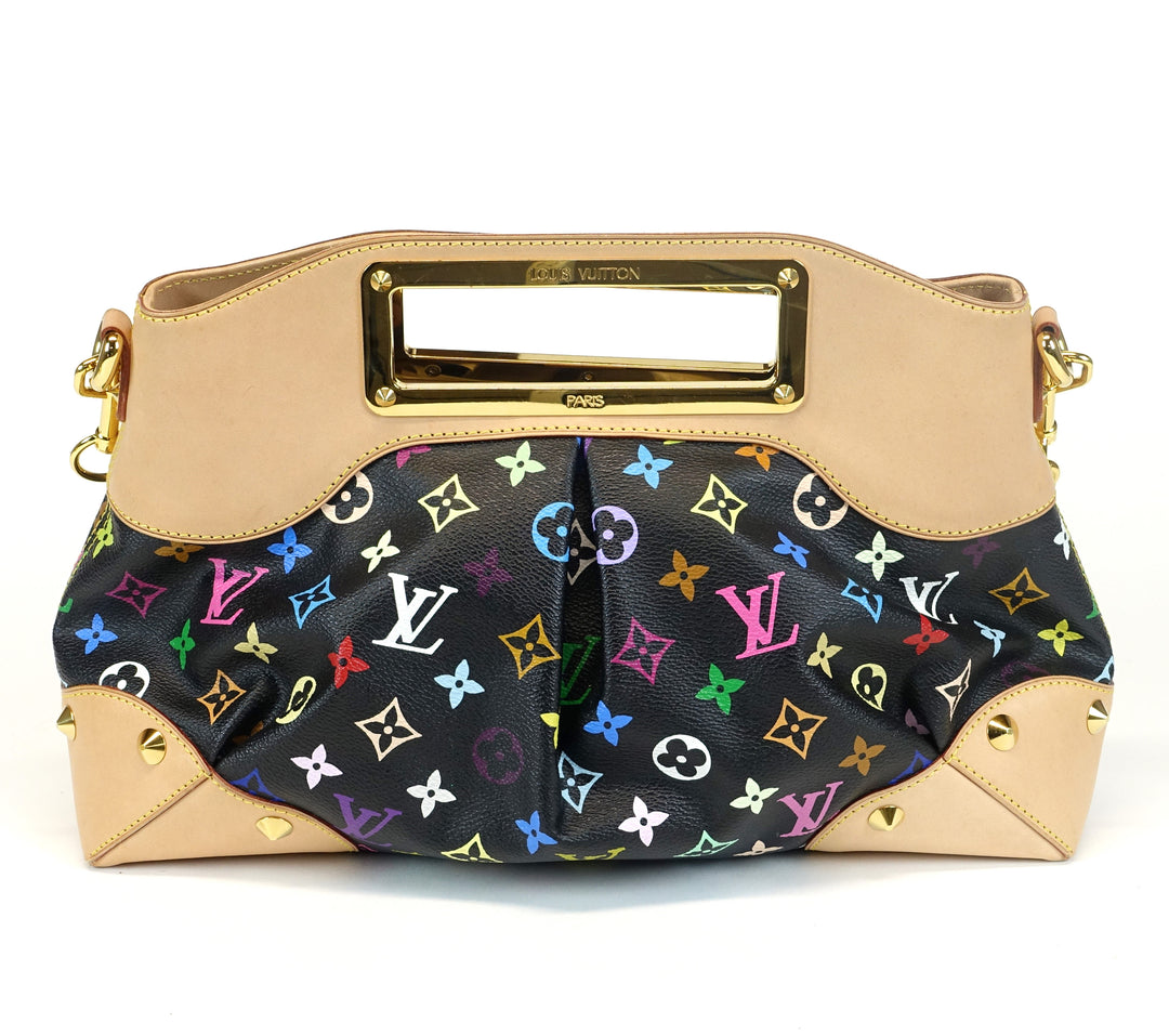 judy mm multicoloured monogram canvas handbag