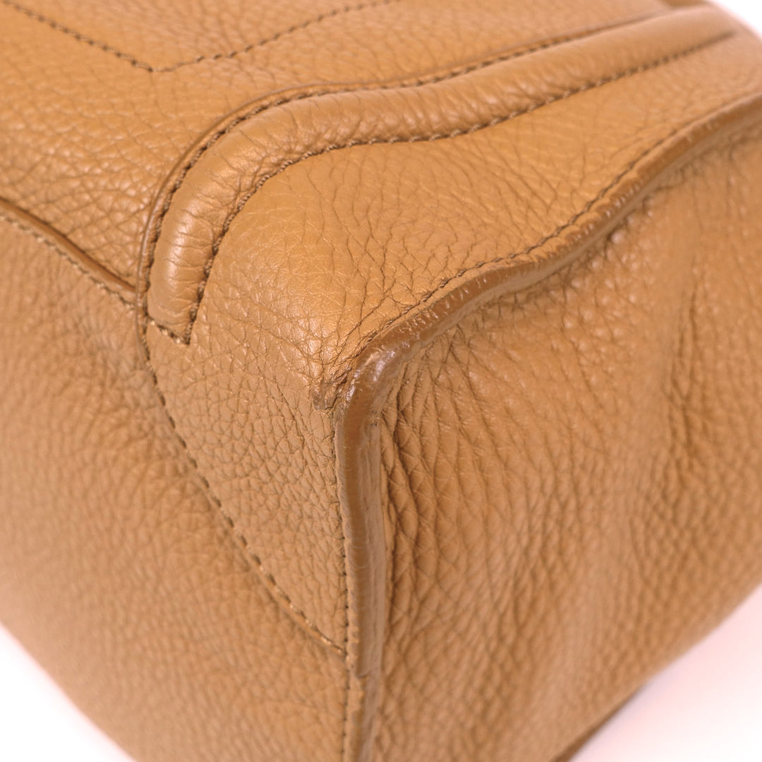 pebbled calf leather tote bag