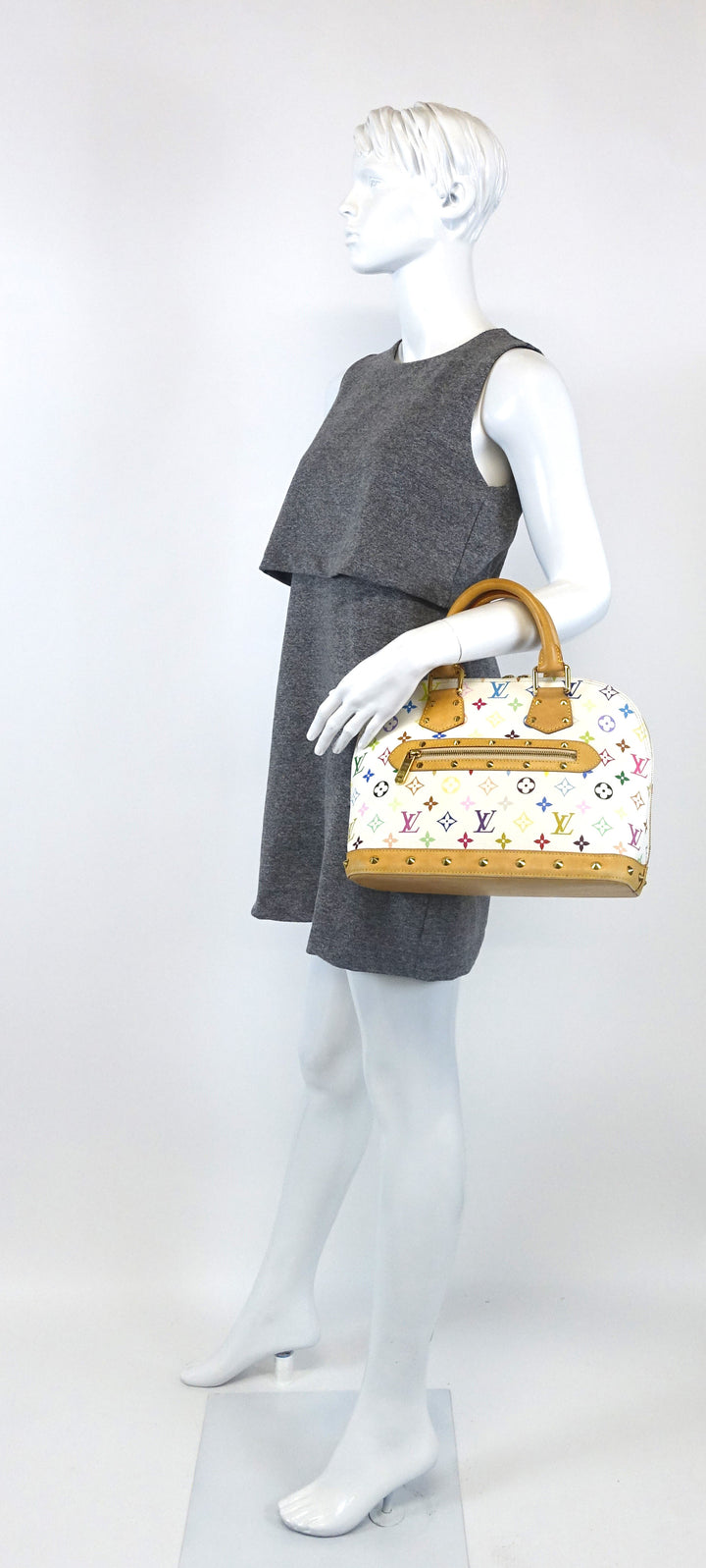 alma pm monogram multicolore canvas handbag