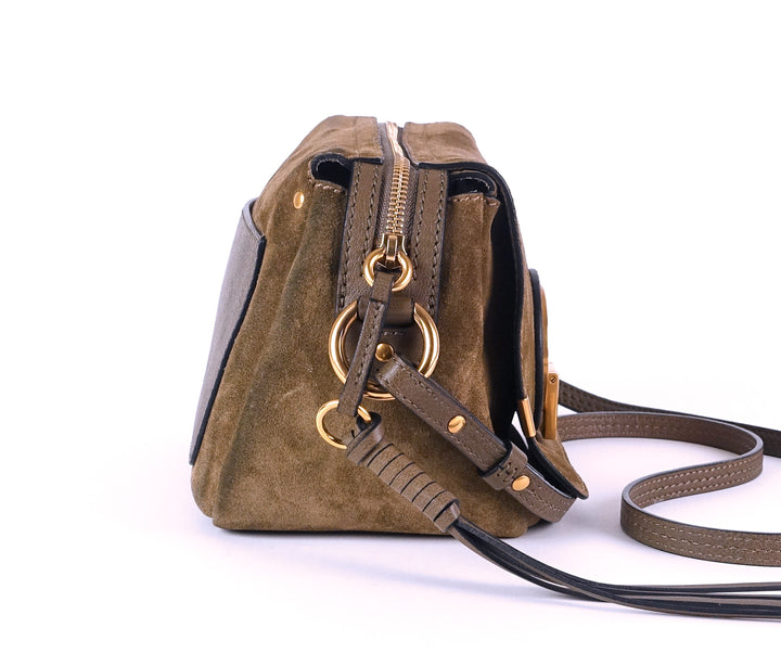 indy leather and suede camera bag