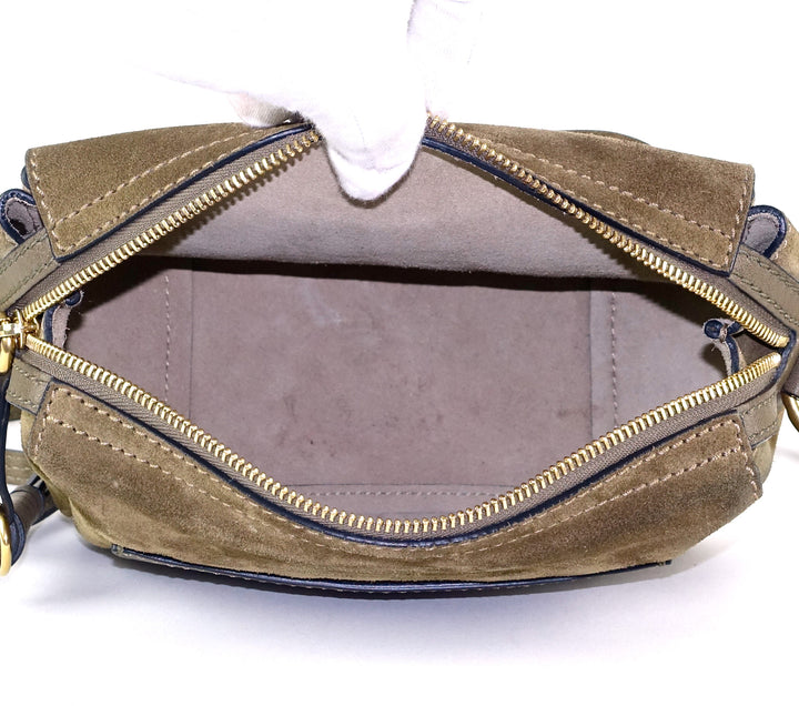 indy leather and suede camera bag
