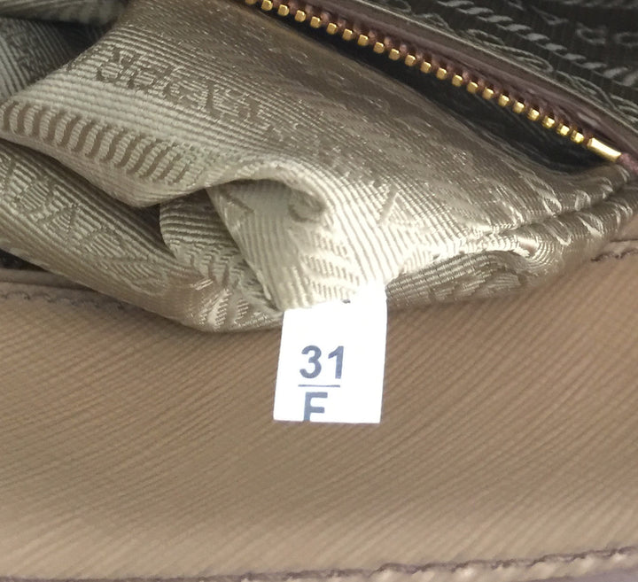 vernice saffiano leather tote bag
