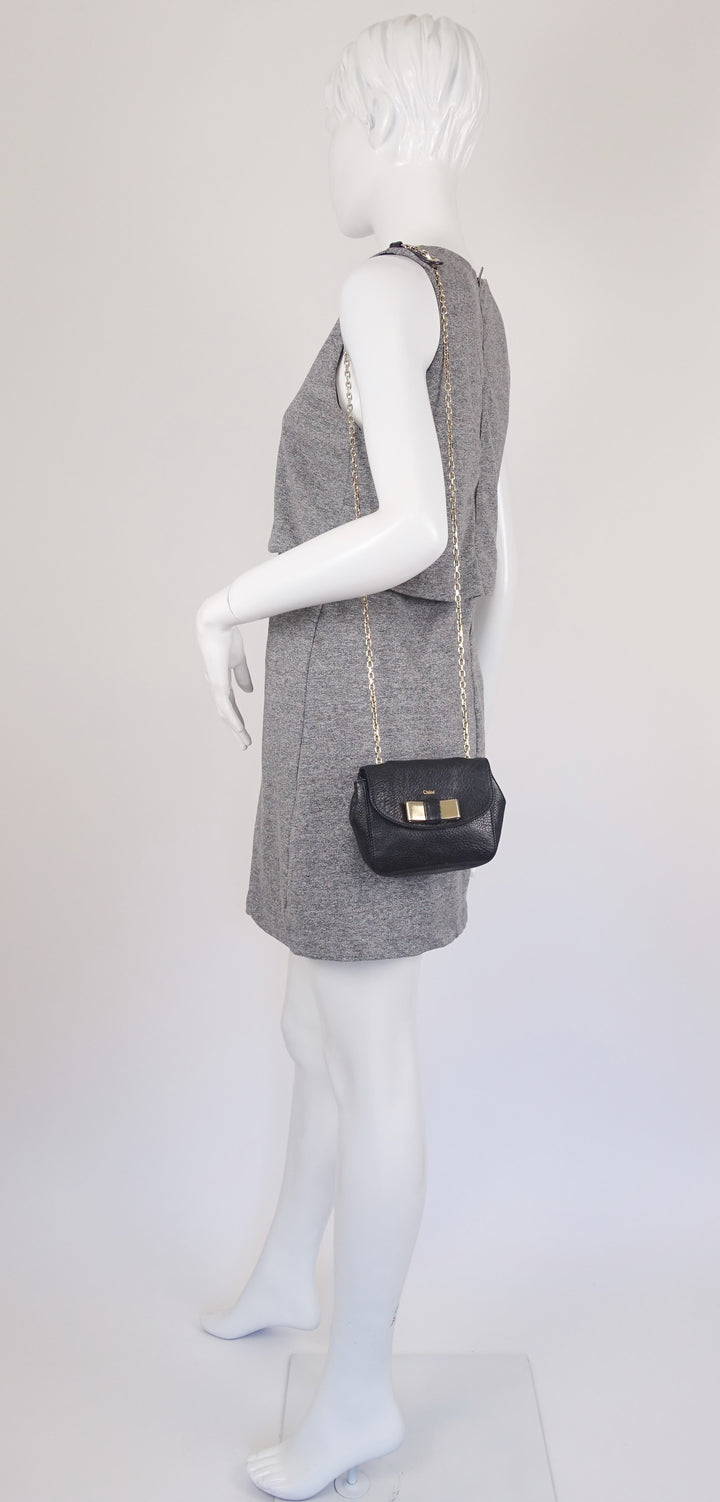 lily leather mini shoulder bag