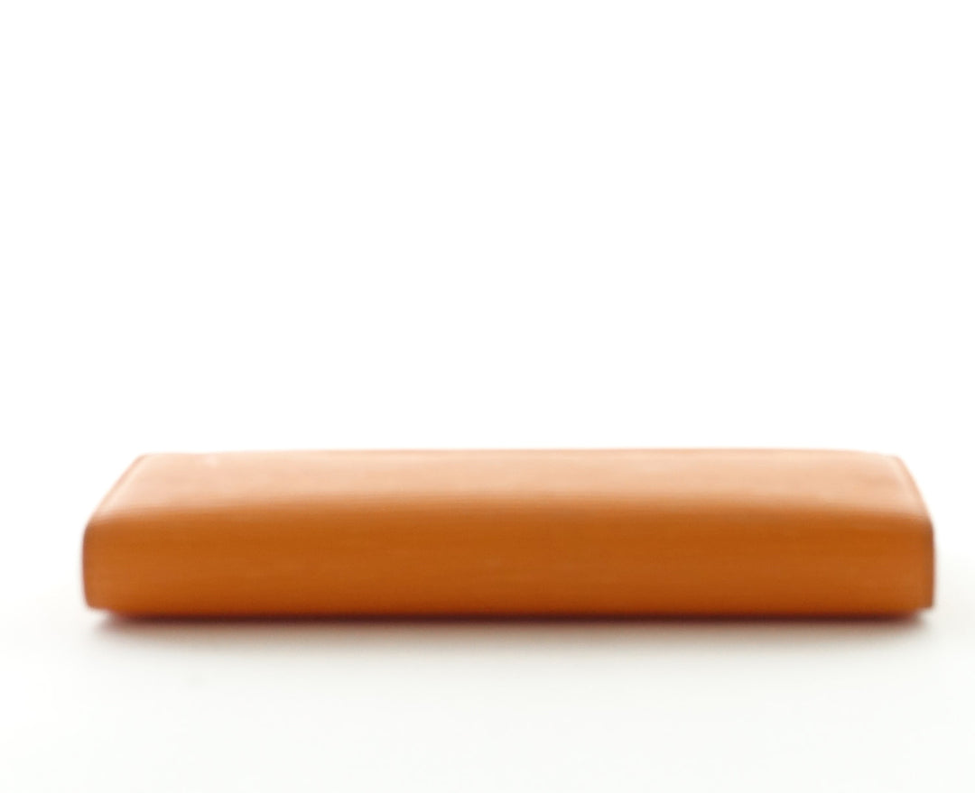 orange epi leather porte tresor international wallet