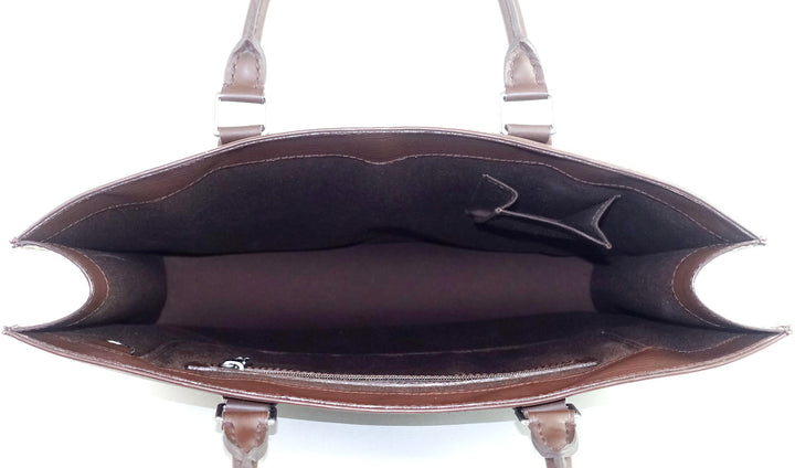 sac plat epi leather tote bag