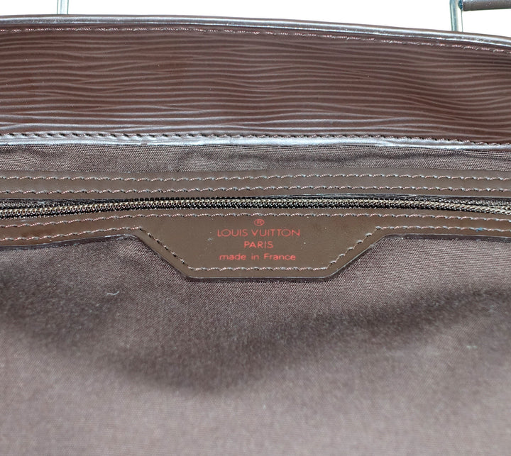 sac plat epi leather tote bag