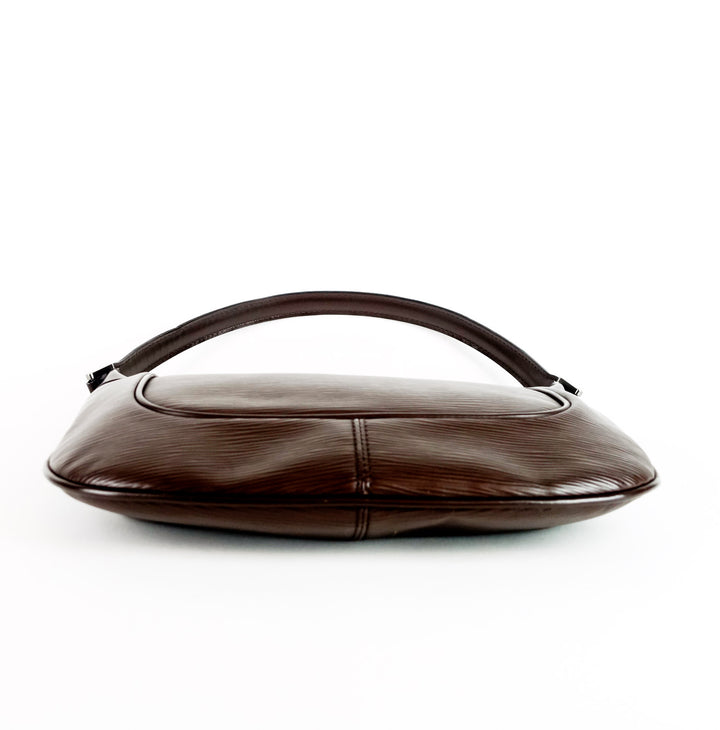 matsy brown epi leather shoulder bag