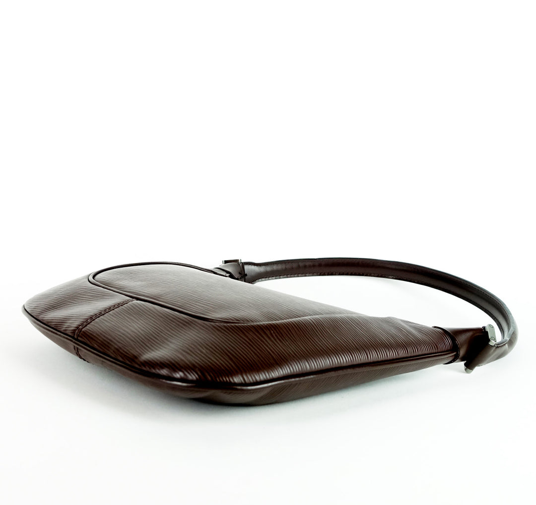 matsy brown epi leather shoulder bag