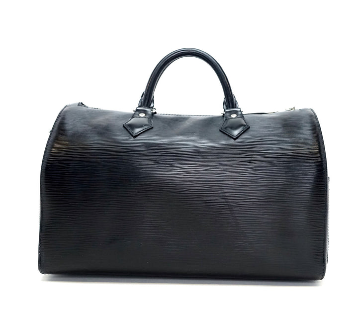 speedy 30 black epi leather handbag