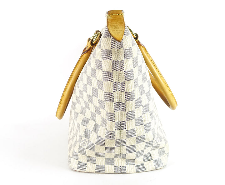 saleya mm damier azur canvas tote bag