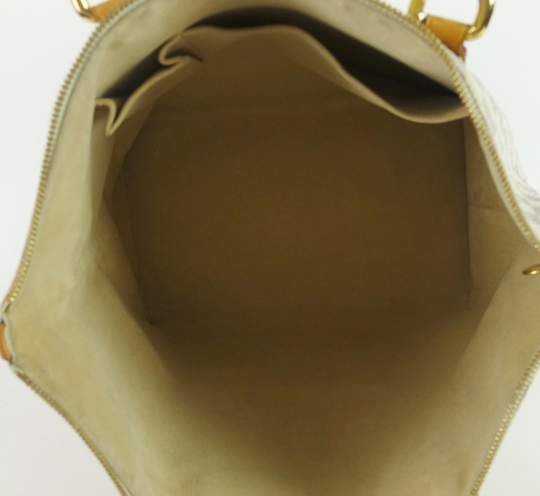 saleya mm damier azur canvas tote bag