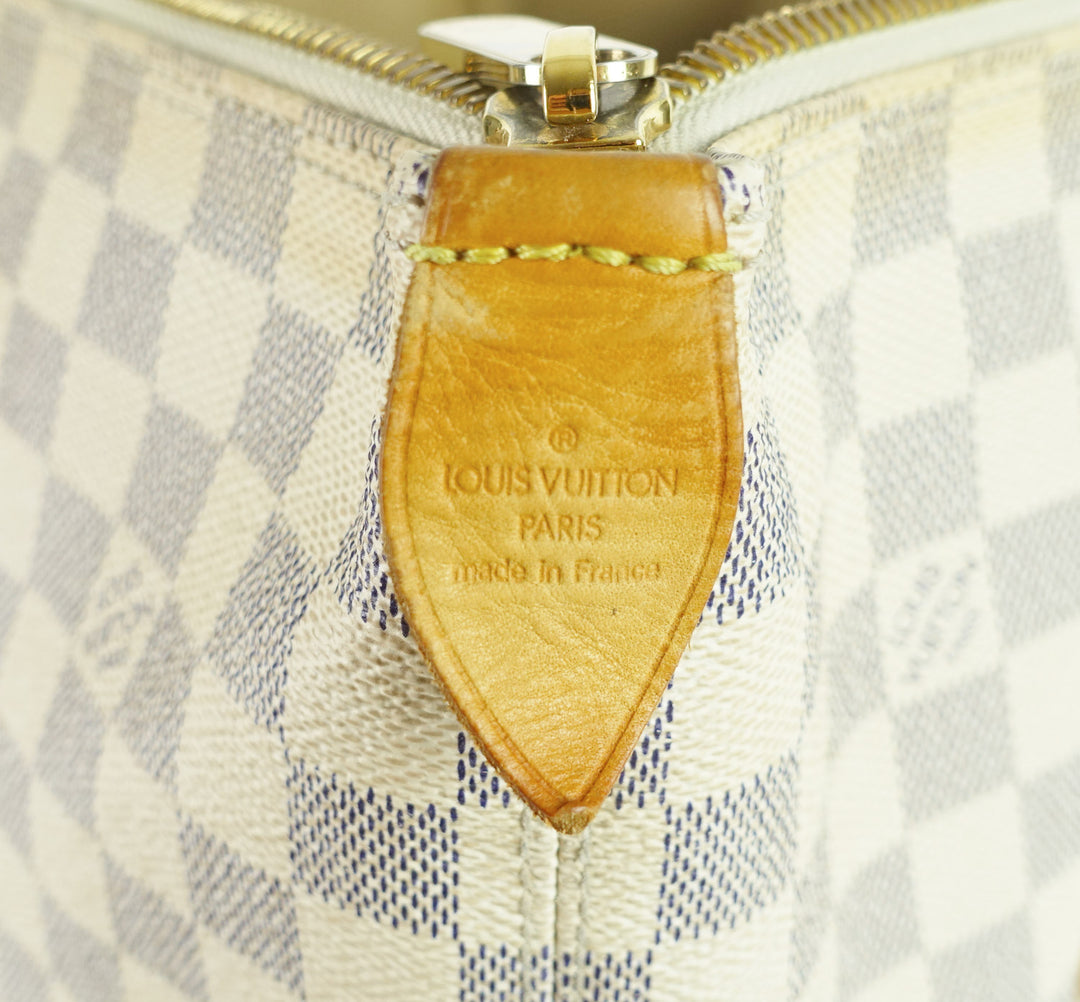 saleya mm damier azur canvas tote bag