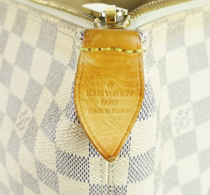 saleya mm damier azur canvas tote bag