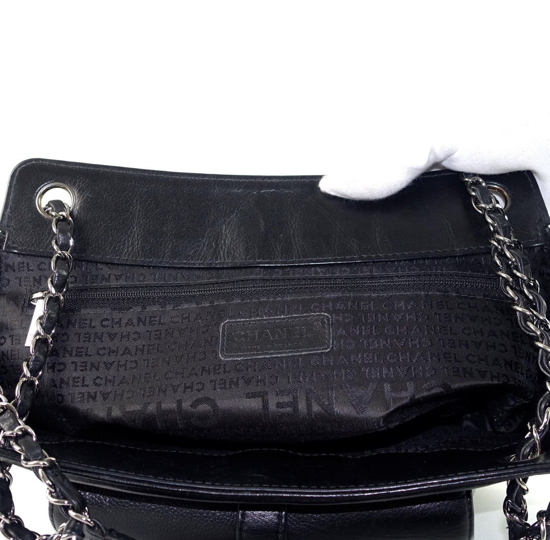 mademoiselle lock caviar leather shoulder bag