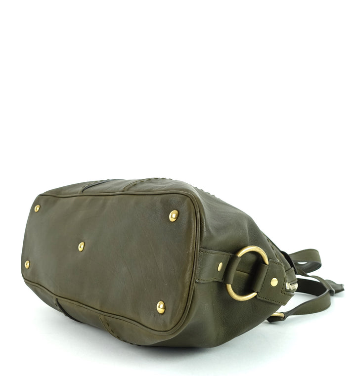 muse grained leather large handbag