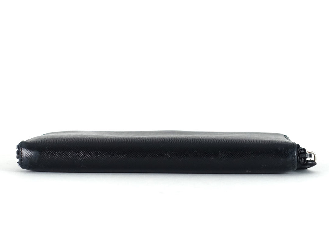 zip around saffiano leather wallet