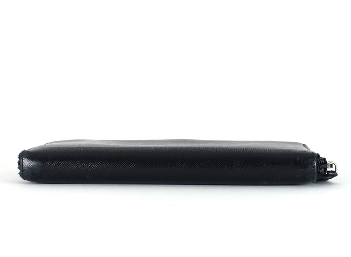 zip around saffiano leather wallet