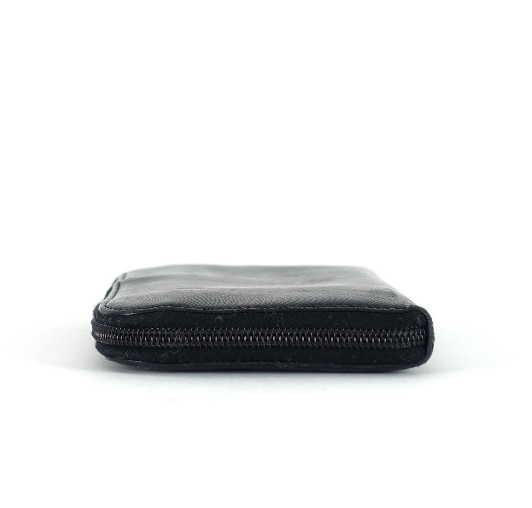 zip around saffiano leather wallet