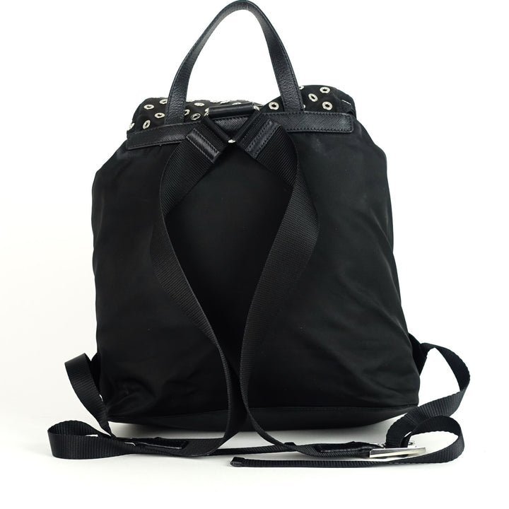 tessuto nylon grommet backpack bag