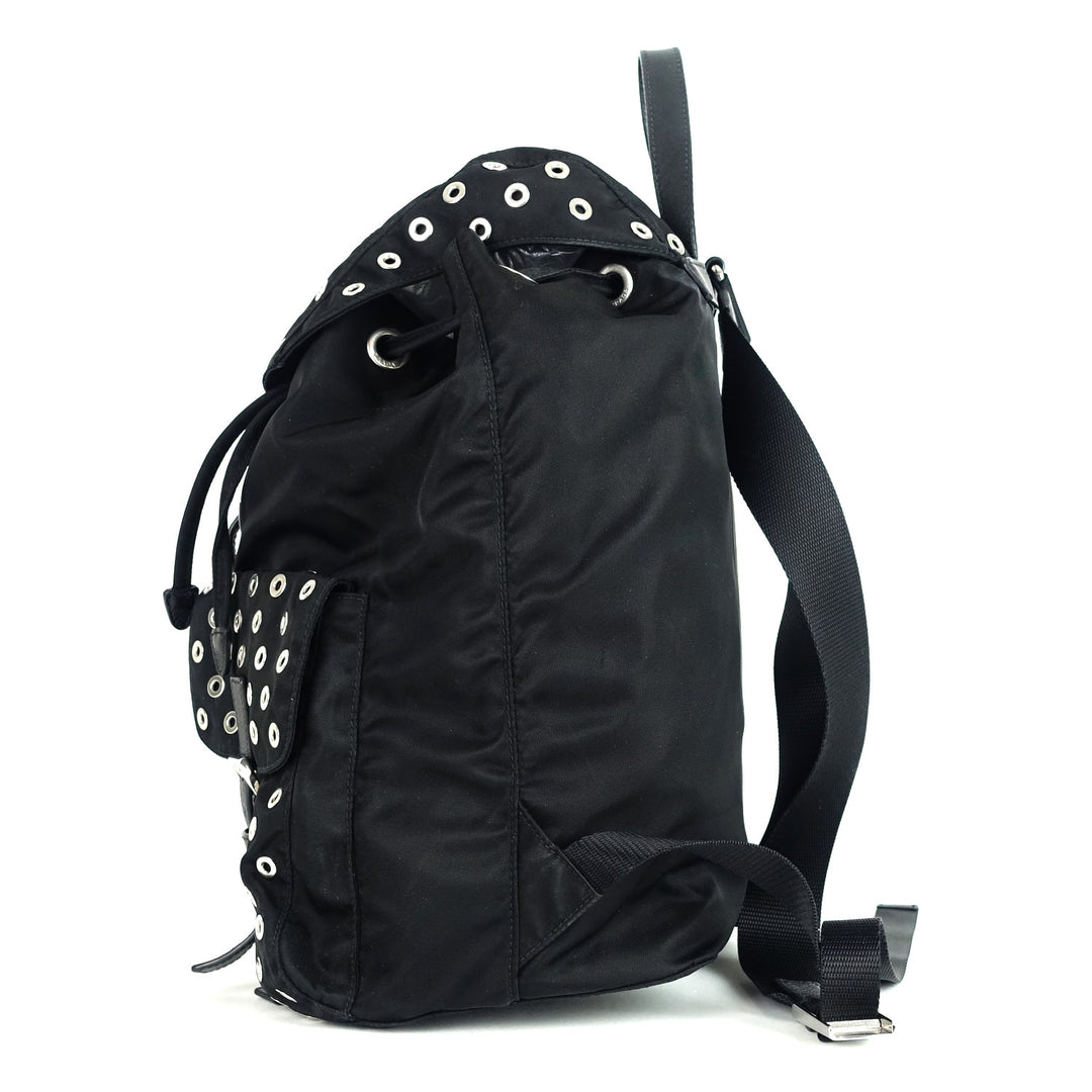 tessuto nylon grommet backpack bag
