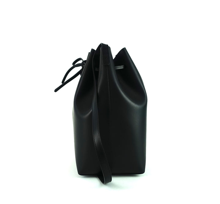 mansur gavriel calf leather bucket bag with pochette bag
