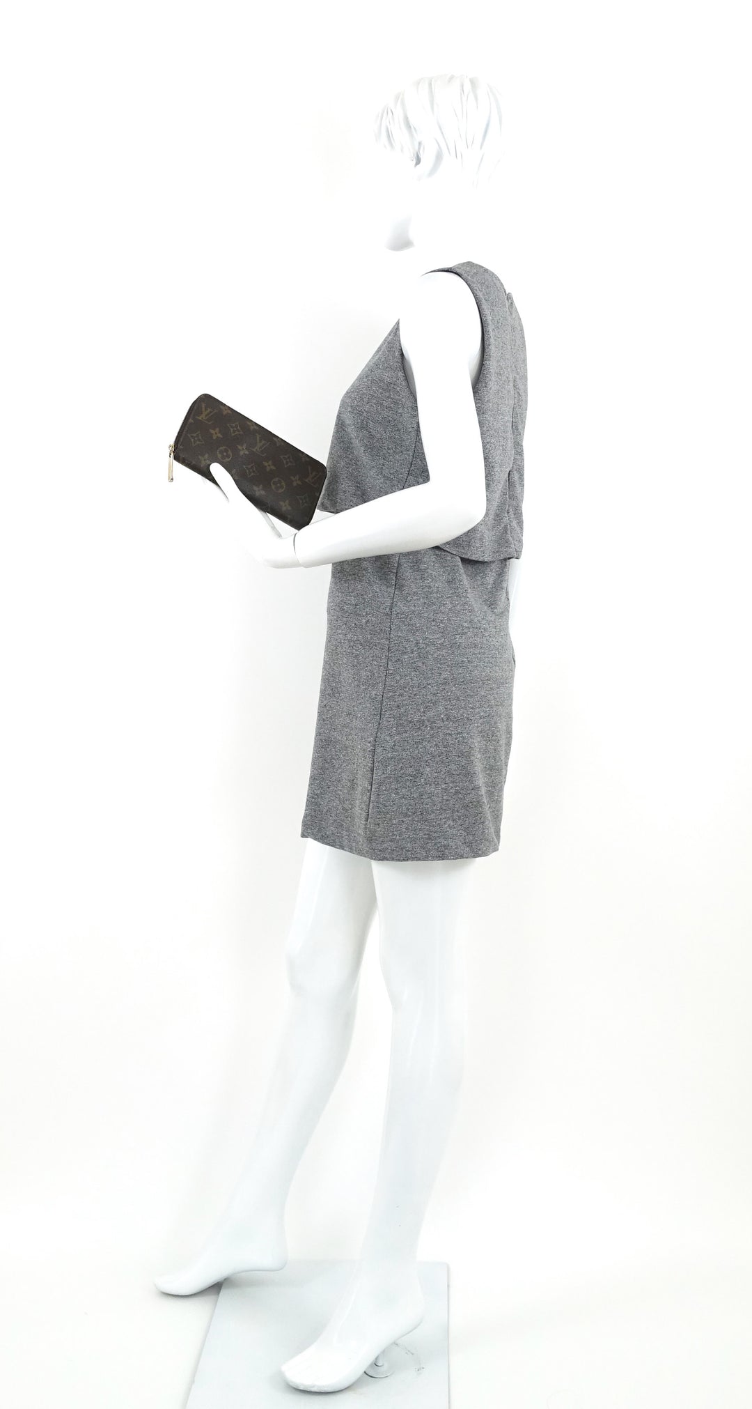 zippy monogram canvas wallet