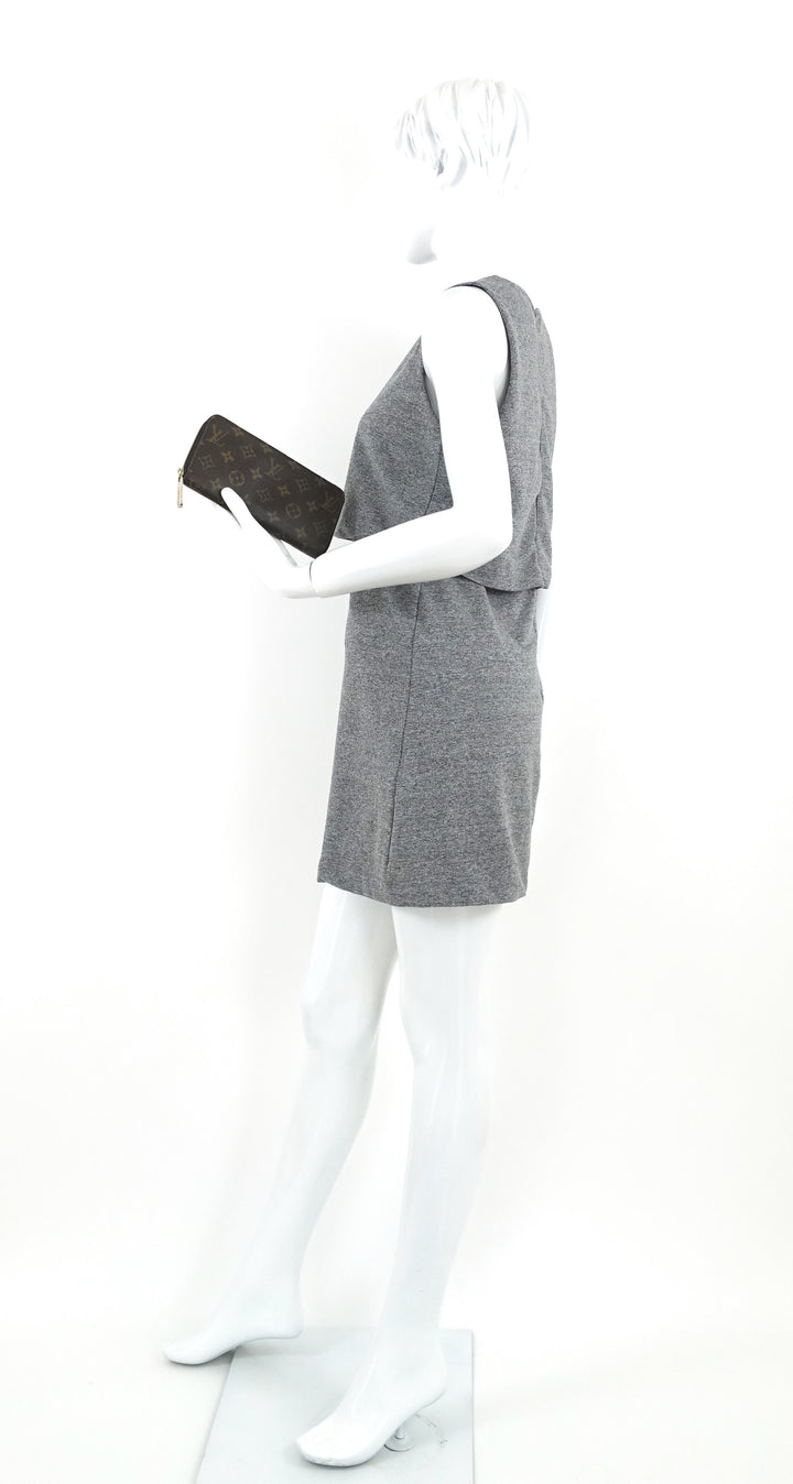 zippy monogram canvas wallet