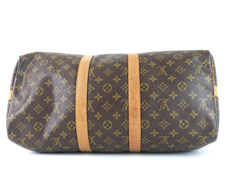 keepall 45 bandouliere monogram canvas travel bag with strap