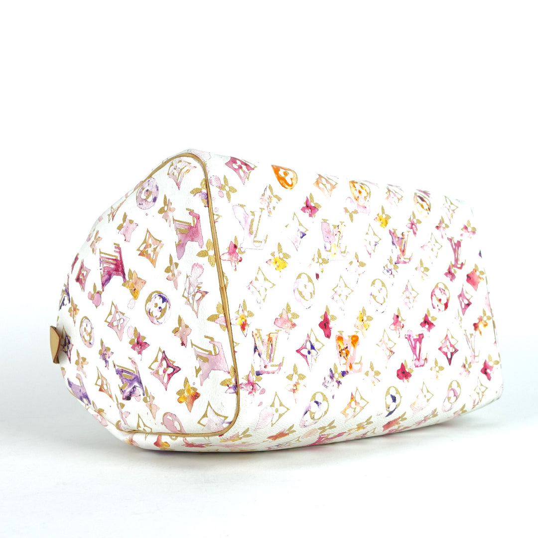 watercolor aquarelle speedy 30 handbag - limited edition bag