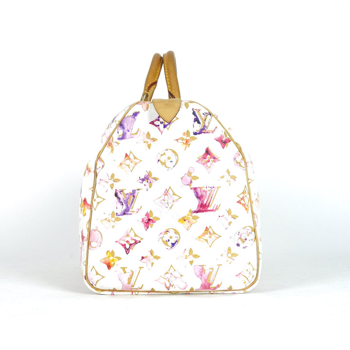 watercolor aquarelle speedy 30 handbag - limited edition bag