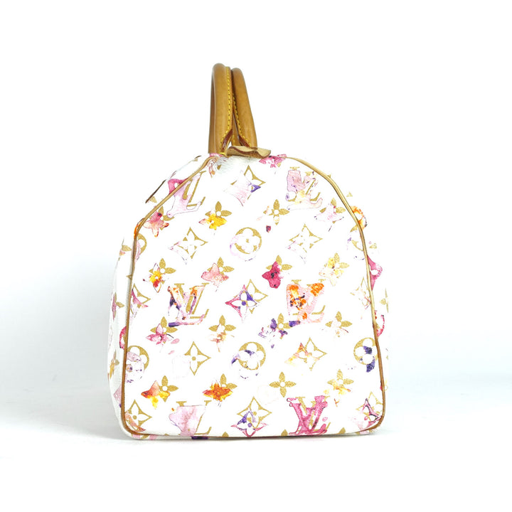 watercolor aquarelle speedy 30 handbag - limited edition bag