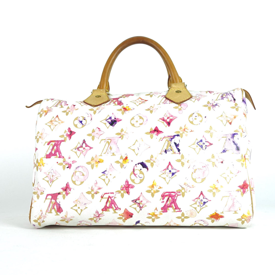 watercolor aquarelle speedy 30 handbag - limited edition bag