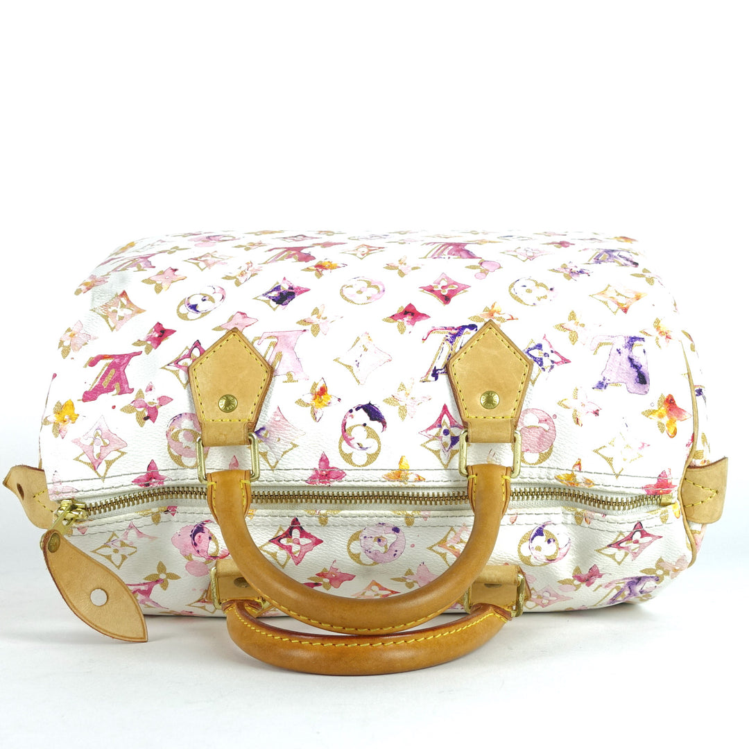 watercolor aquarelle speedy 30 handbag - limited edition bag