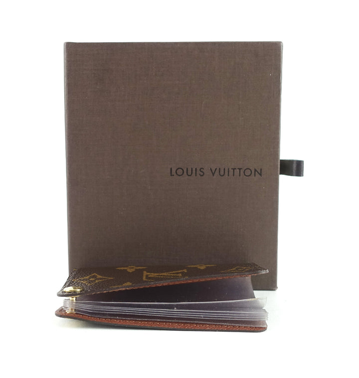 monogram canvas card holder