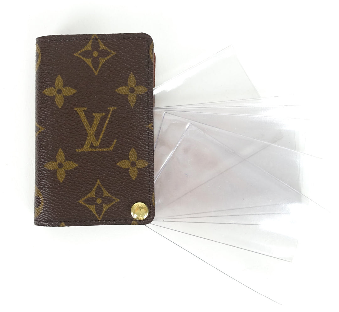 monogram canvas card holder