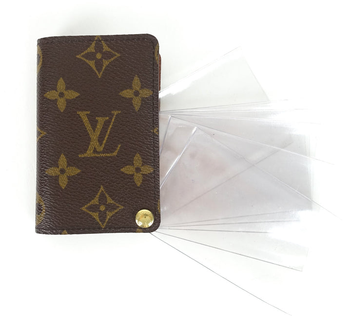 monogram canvas card holder
