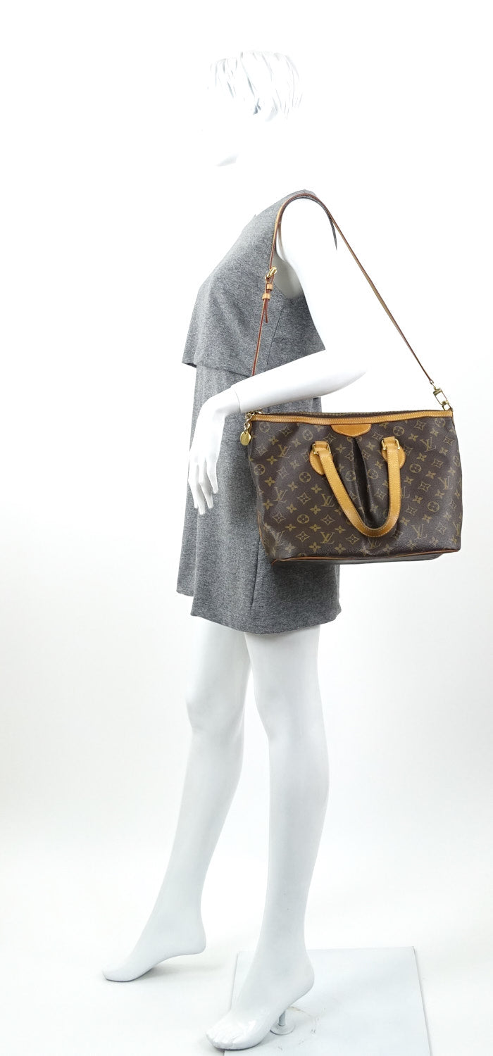 palermo pm monogram canvas handbag with strap