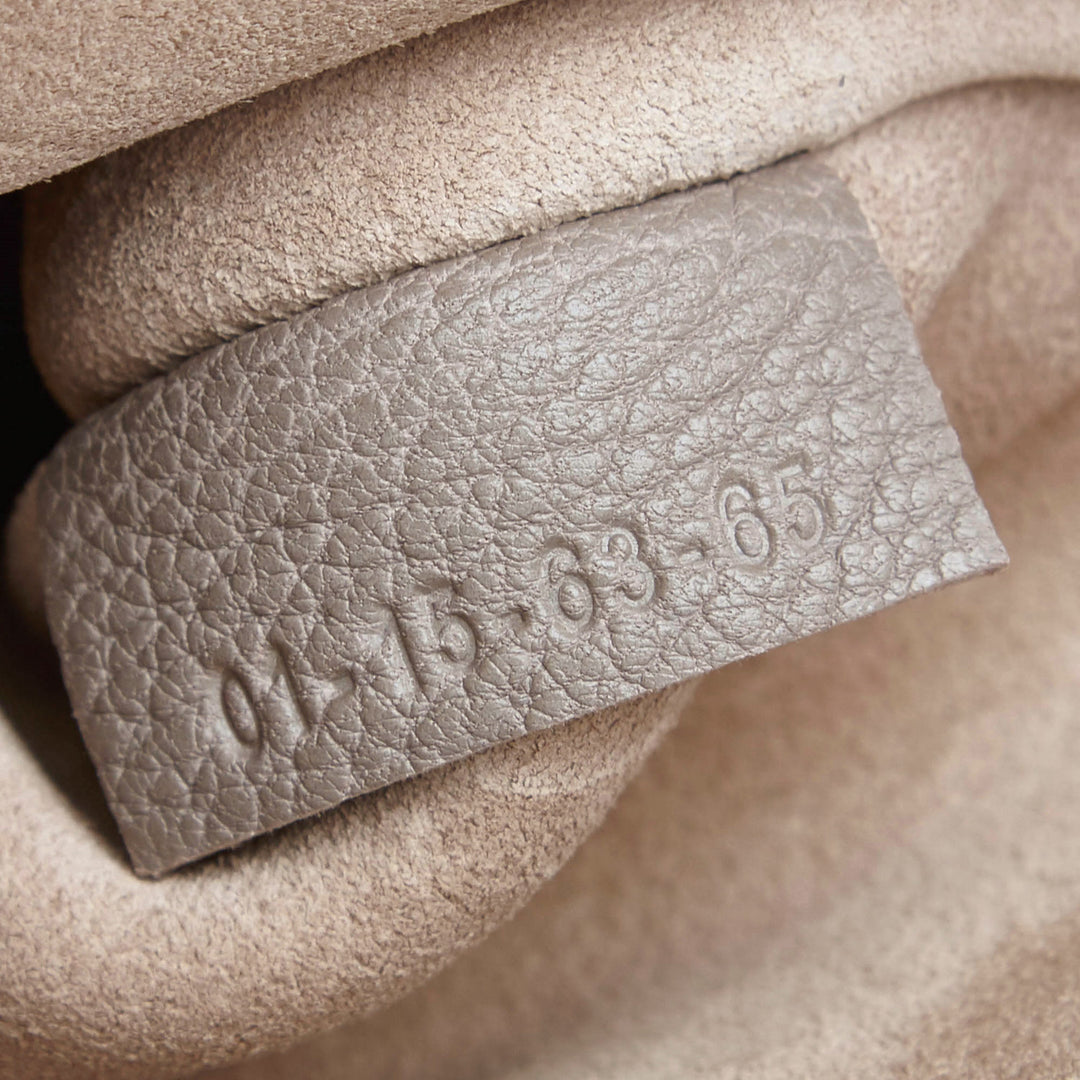 drew textured lambskin leather shoulder bag